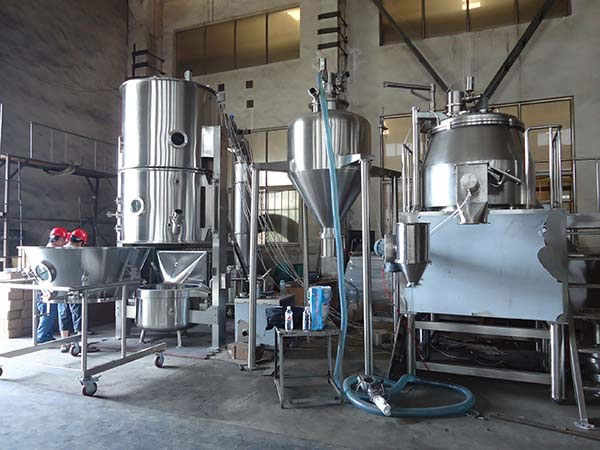 Línea de producción de dosis sólida